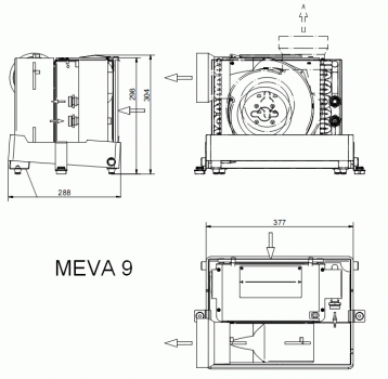 Fan Coil EVA 9 Dry Pan