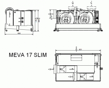 Fan Coil EVA 17 Slim Dry Pan