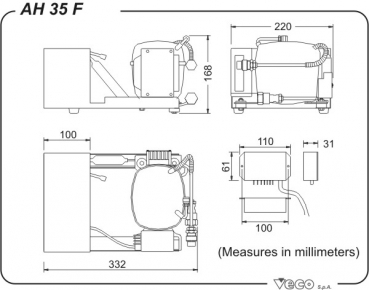 Frigoboat AH 35 F, bis 340 Liter