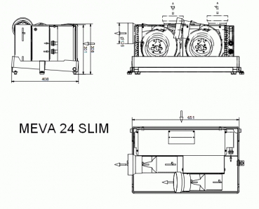 Fan Coil EVA 24 Slim Dry Pan