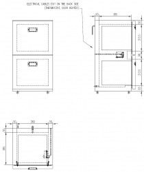 Frigoboat Edelstahl Kühlschrank MS 115 2D mit Schubladen