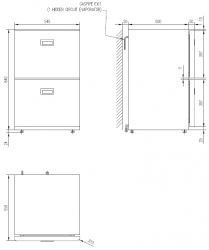 Frigoboat Edelstahl Kühlschrank MS 160 2D mit Schubladen