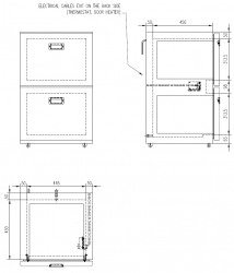 Frigoboat Edelstahl Kühlschrank MS 160 2D mit Schubladen