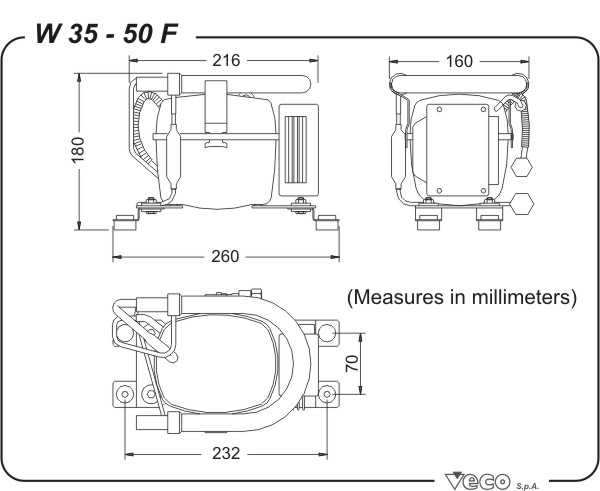 Frigoboat W 35 F, bis 340 Liter