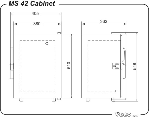 Frigoboat Edelstahl Kühlschrank MS 42 IN ohne Eisfach