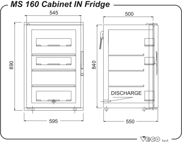 Frigoboat Edelstahl Kühlschrank MS 160 IN ohne Eisfach