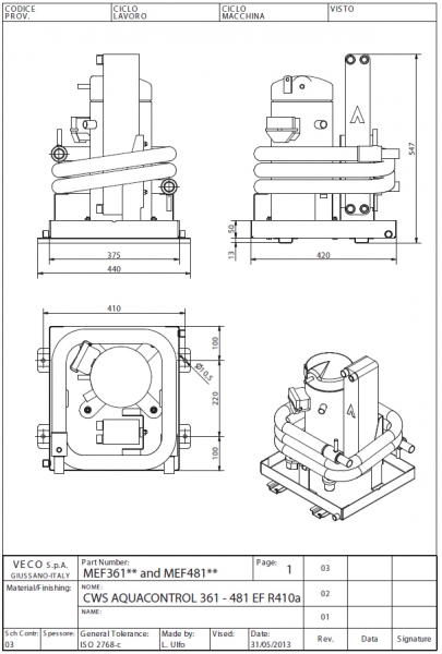 CWS Aquacontrol 481RC EF Kompressor 230 V 50 Hz