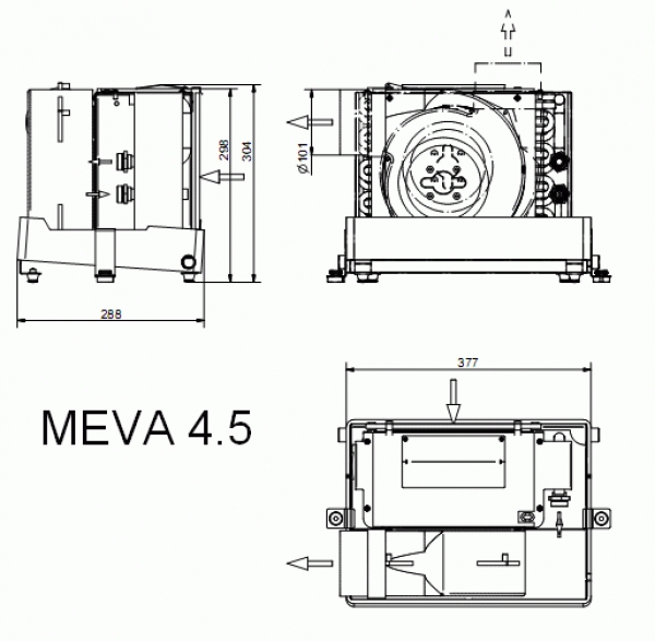 Fan Coil EVA 4.5 Dry Pan