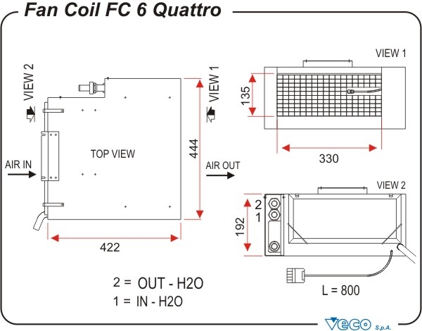 Fan Coil FC6 Quattro