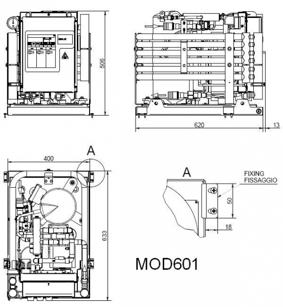 CWS Solo 601 EF Kompressor RC 230 V 50/60 Hz Inverter
