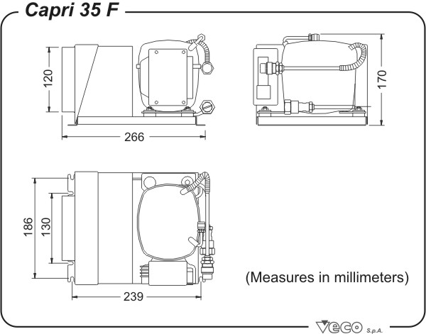 Frigoboat Capri 35 F, bis 200 Liter