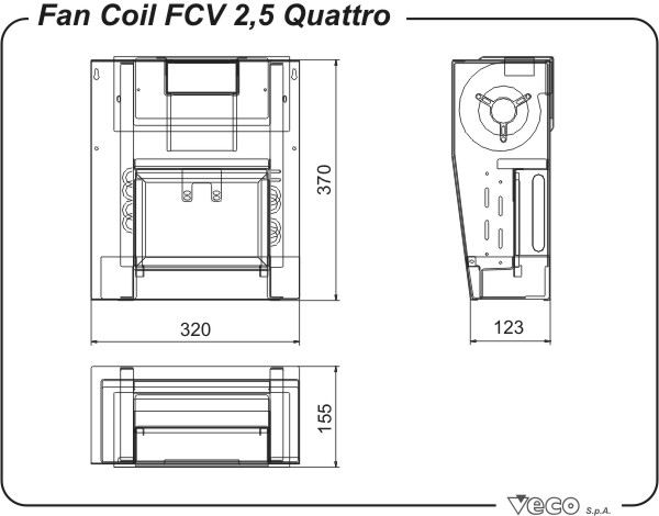 Fan Coil FCV2,5 Quattro