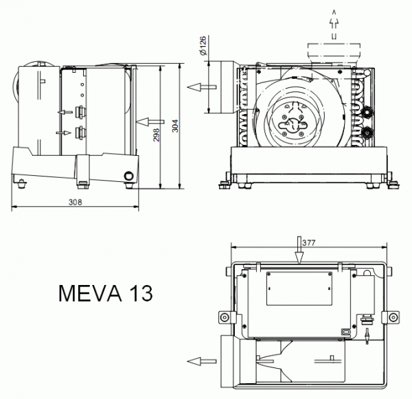 Fan Coil EVA 13 Dry Pan