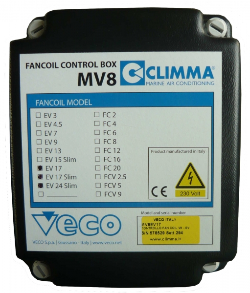 Drehzahlsteuerung für Fancoils EV und FC mit MKII oder MK3 Bedienpanel